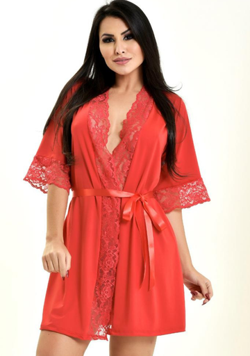 Robe Feminino Linha Noite Mari - Vermelho - JJ