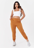 Calça Jogger Feminina Moletom - Terracota - JJ