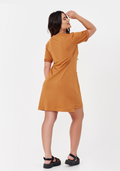 Vestido Moletinho Curto Feminino - terra - JJ