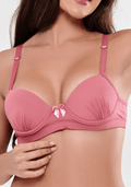 Sutiã 2 em 1 Lingerie Feminina - Rosê - JJ