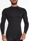 Conjunto Térmico Blusa e Calça Segunda Pele Proteção Uv - Preto - JJ