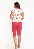 Pijama Feminino Manga Curta Pescador - JJ
