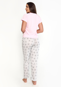Pijama Feminino Mescla Camiseta e Calça - JJ