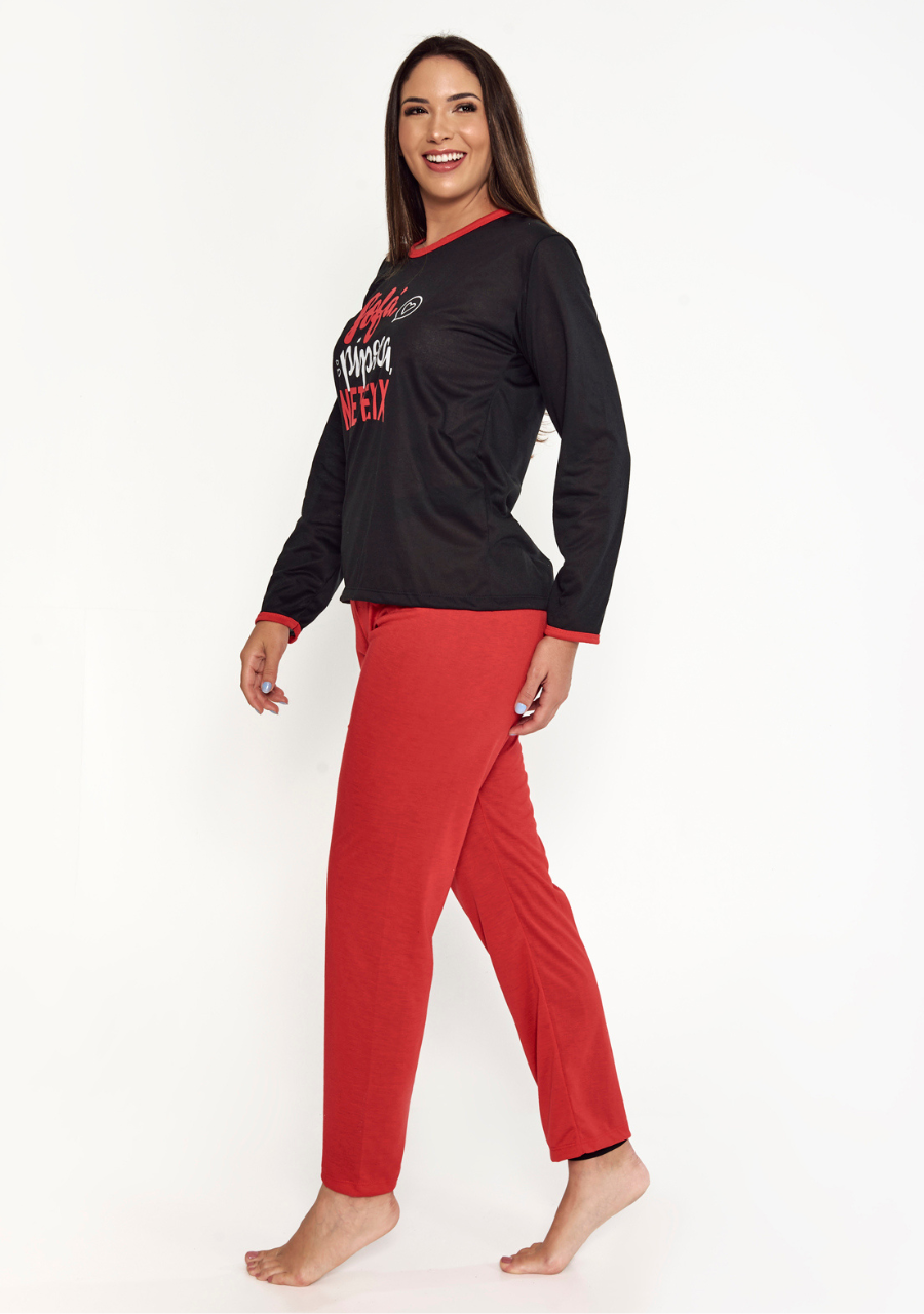 Pijama Feminino Netflix  Inverno