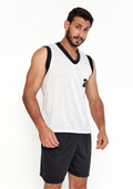 Pijama Masculino Adulto Curto Verão Regata E Short - JJ