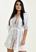 Robe Feminino Linha Noite Mari - Branco - JJ