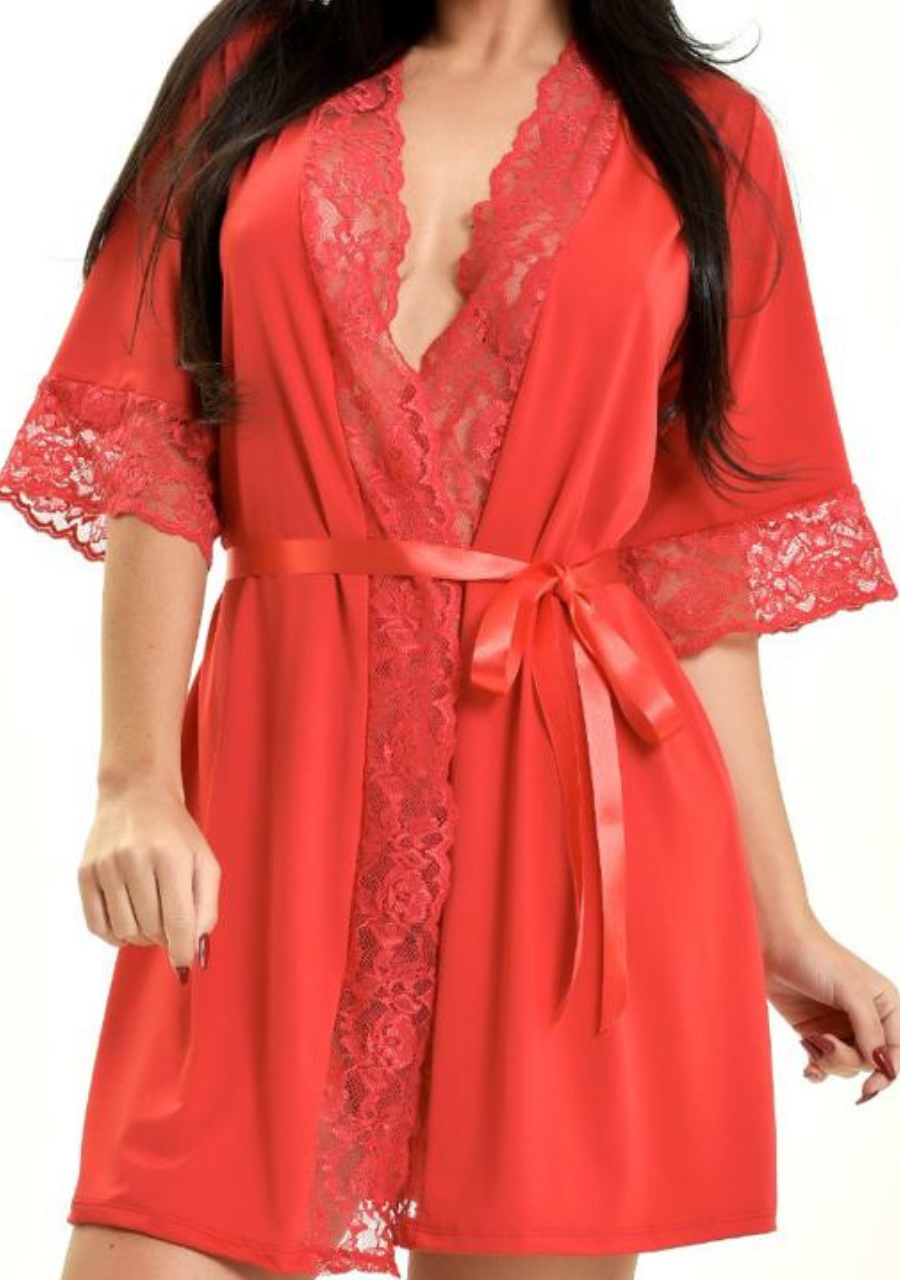 Robe Feminino Linha Noite Mari - Vermelho - JJ