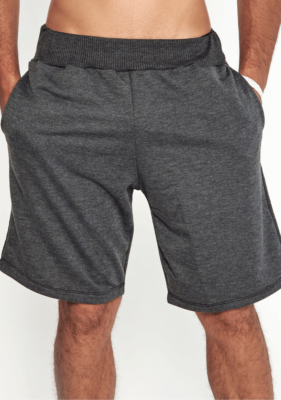Bermuda Masculina Moletom Com Bolso - Chumbo - JJ