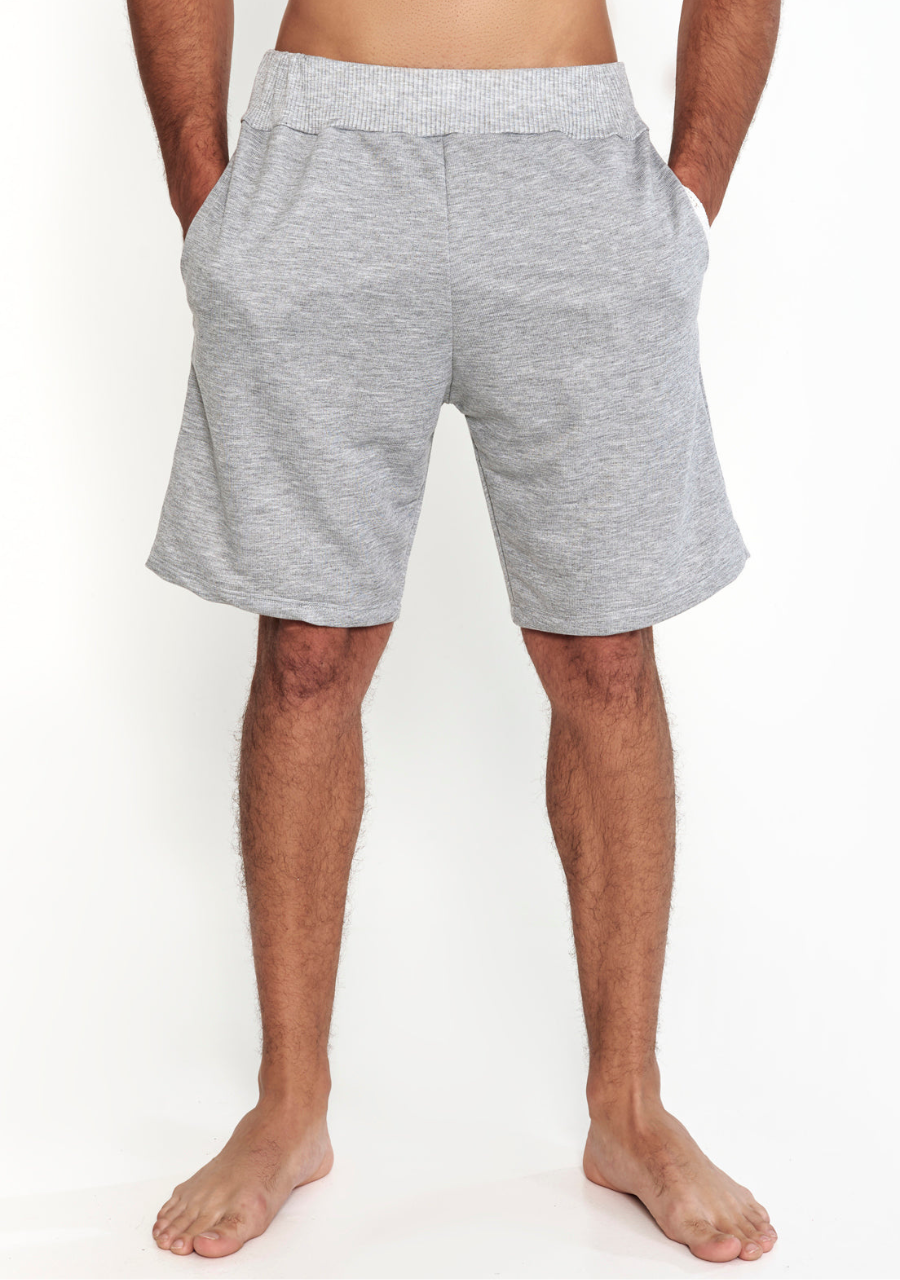 Bermuda Masculina Moletom Com Bolso - Mescla - JJ