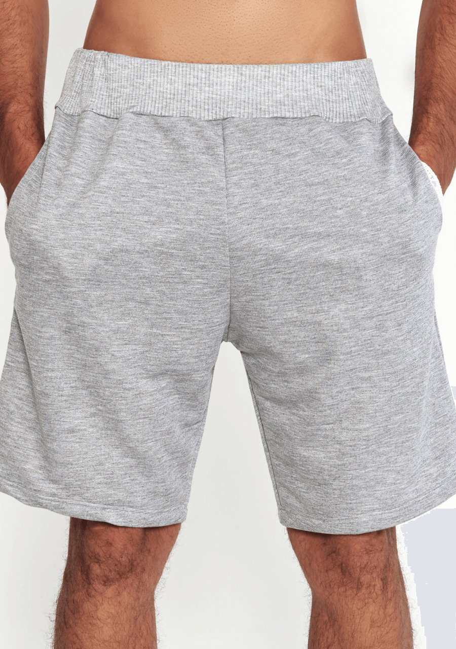 Bermuda Masculina Moletom Com Bolso - Mescla - JJ