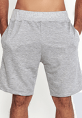 Bermuda Masculina Moletom Com Bolso - Mescla - JJ