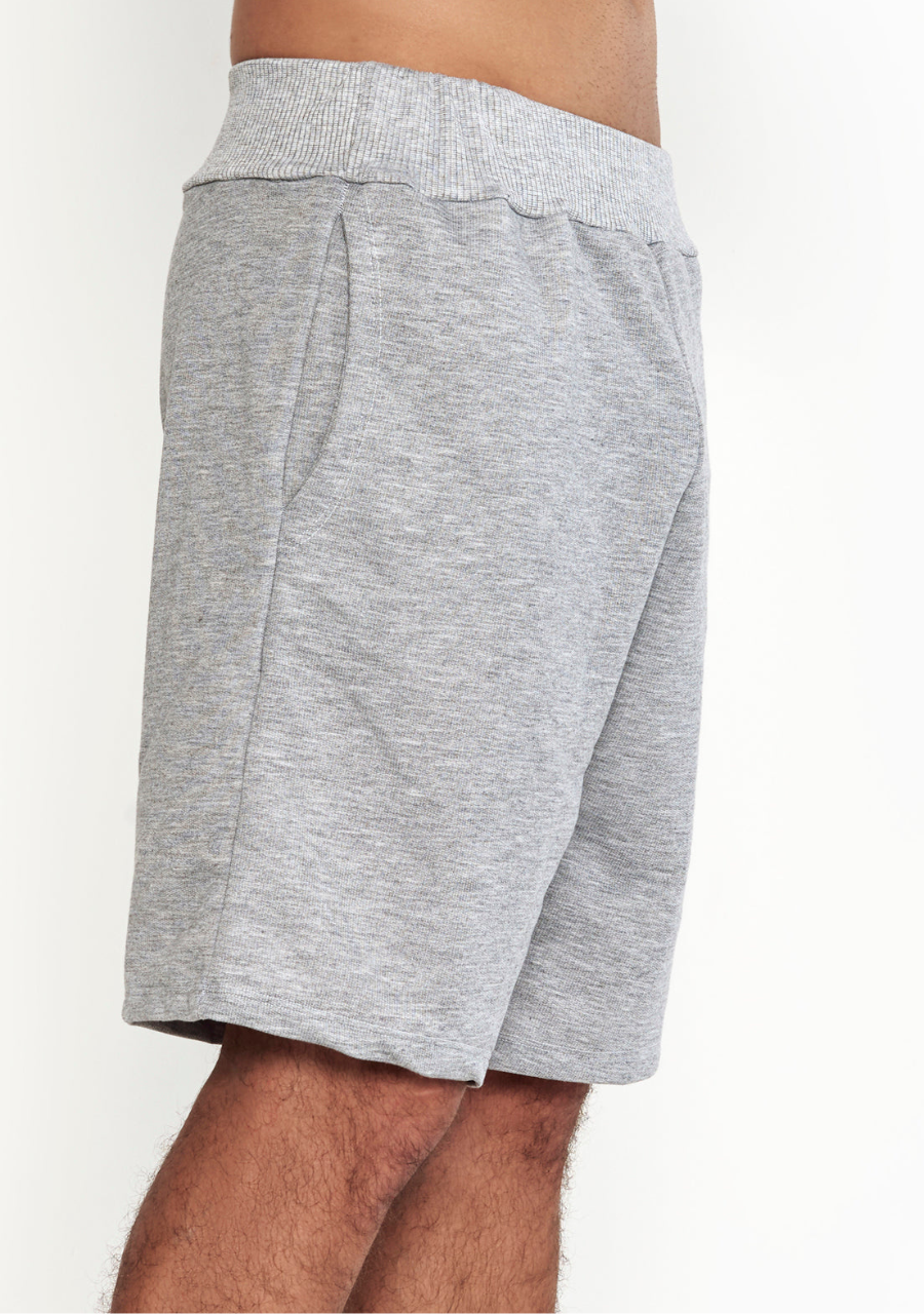 Bermuda Masculina Moletom Com Bolso - Mescla - JJ