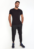 Calça Jogger Slim Unissex Com Bolso - Preto - JJ